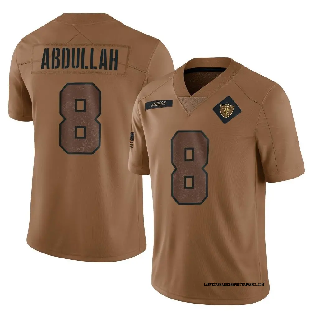 Limited Brown Men s Ameer Abdullah Las Vegas Raiders 2023 Salute To Service Jersey Raiders Store